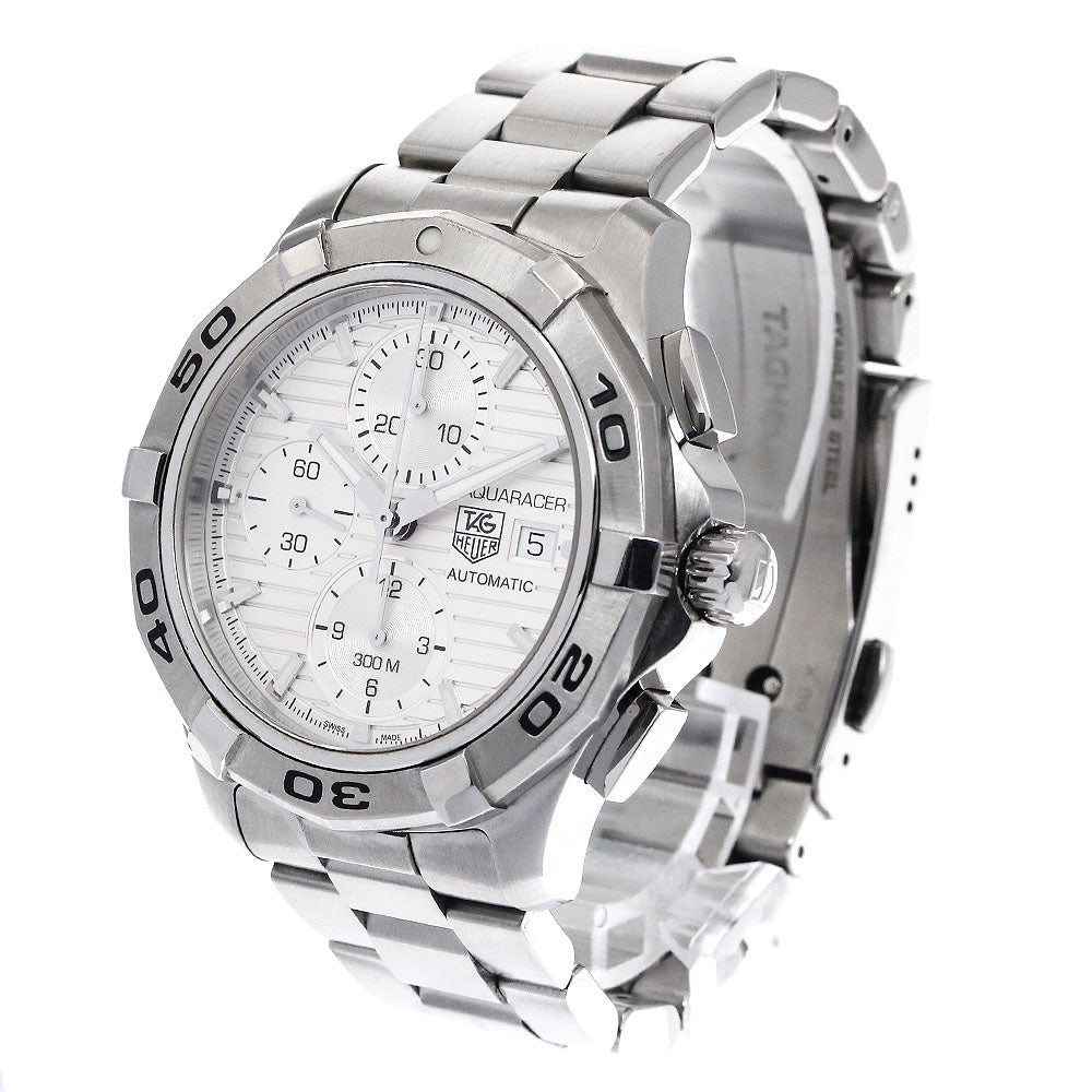 TAG HEUER Aqua racer CAP2111-0 Chronograph Silver Dial Automatic Men's_897472