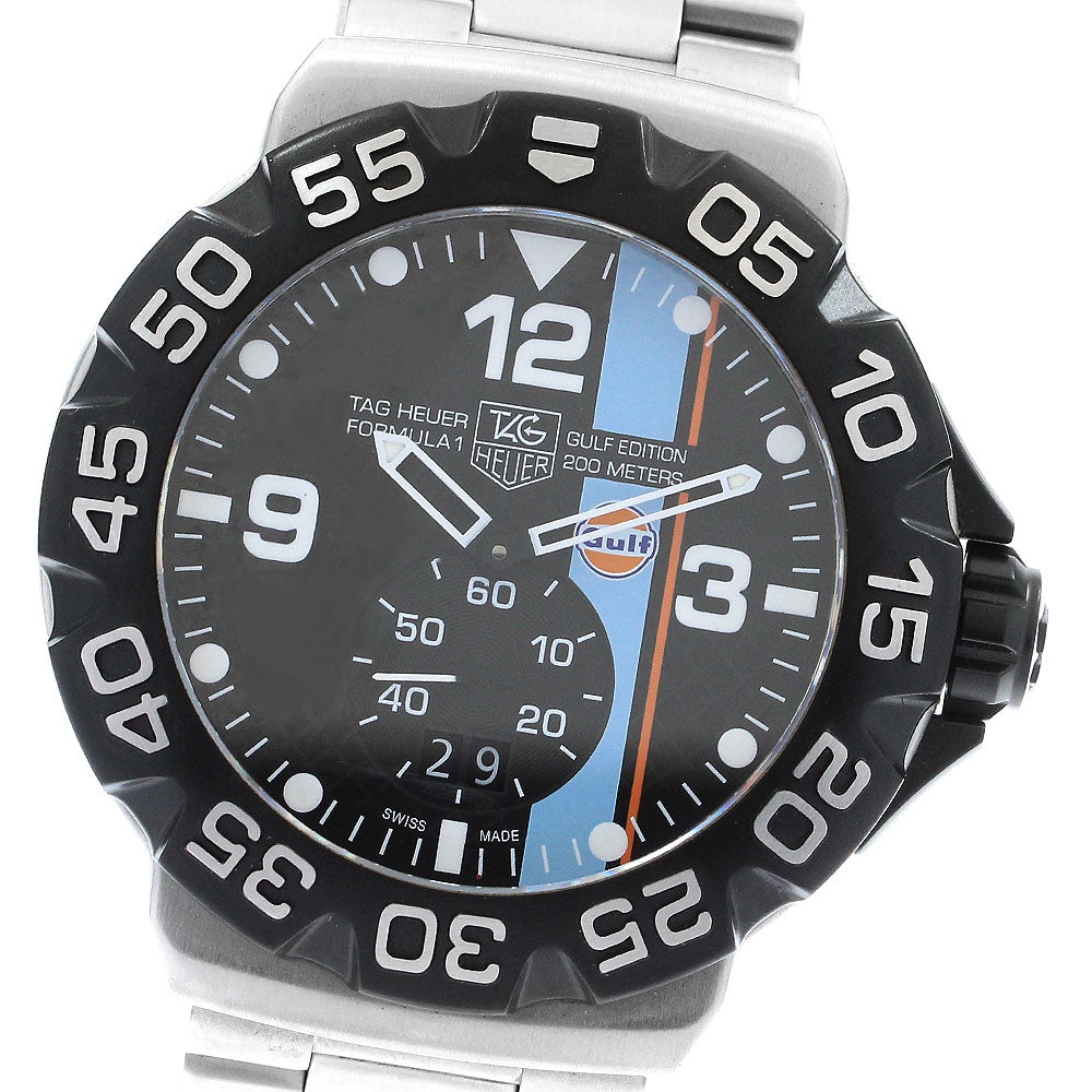 TAG HEUER Formula 1 Grand Date Gulf WAH1013 Date Quartz Men's Watch_897475