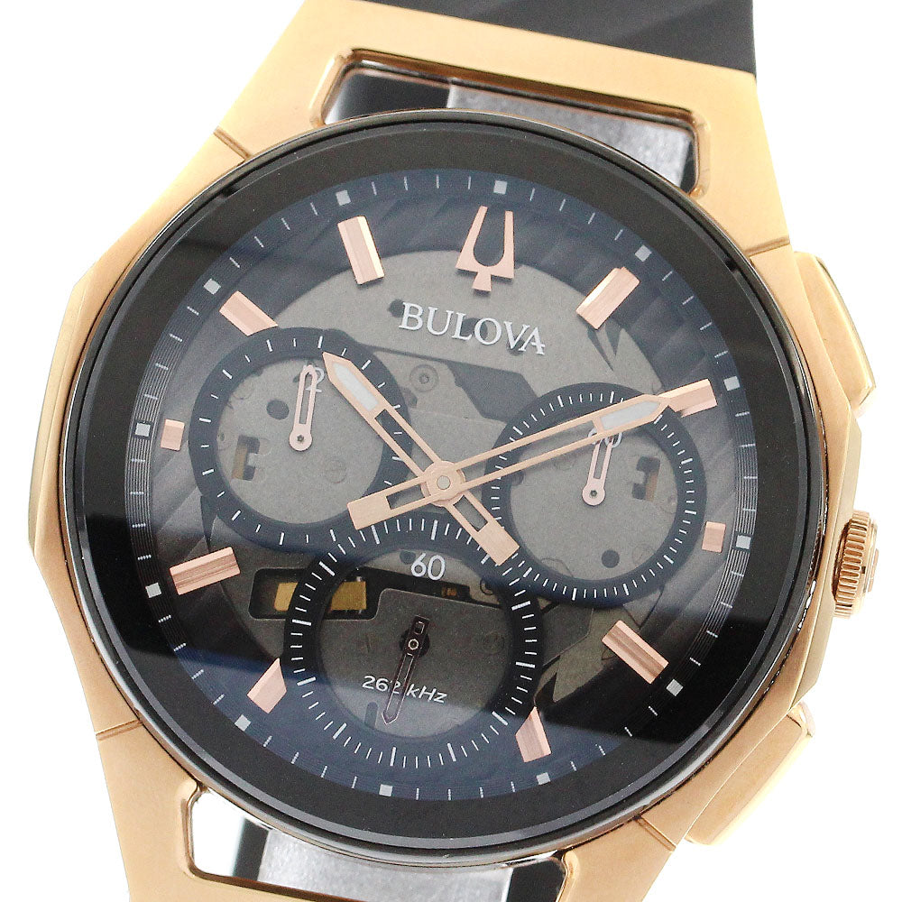 BULOVA curve 98A185 Chronograph Gray / black Dial Quartz Men's Watch_897483