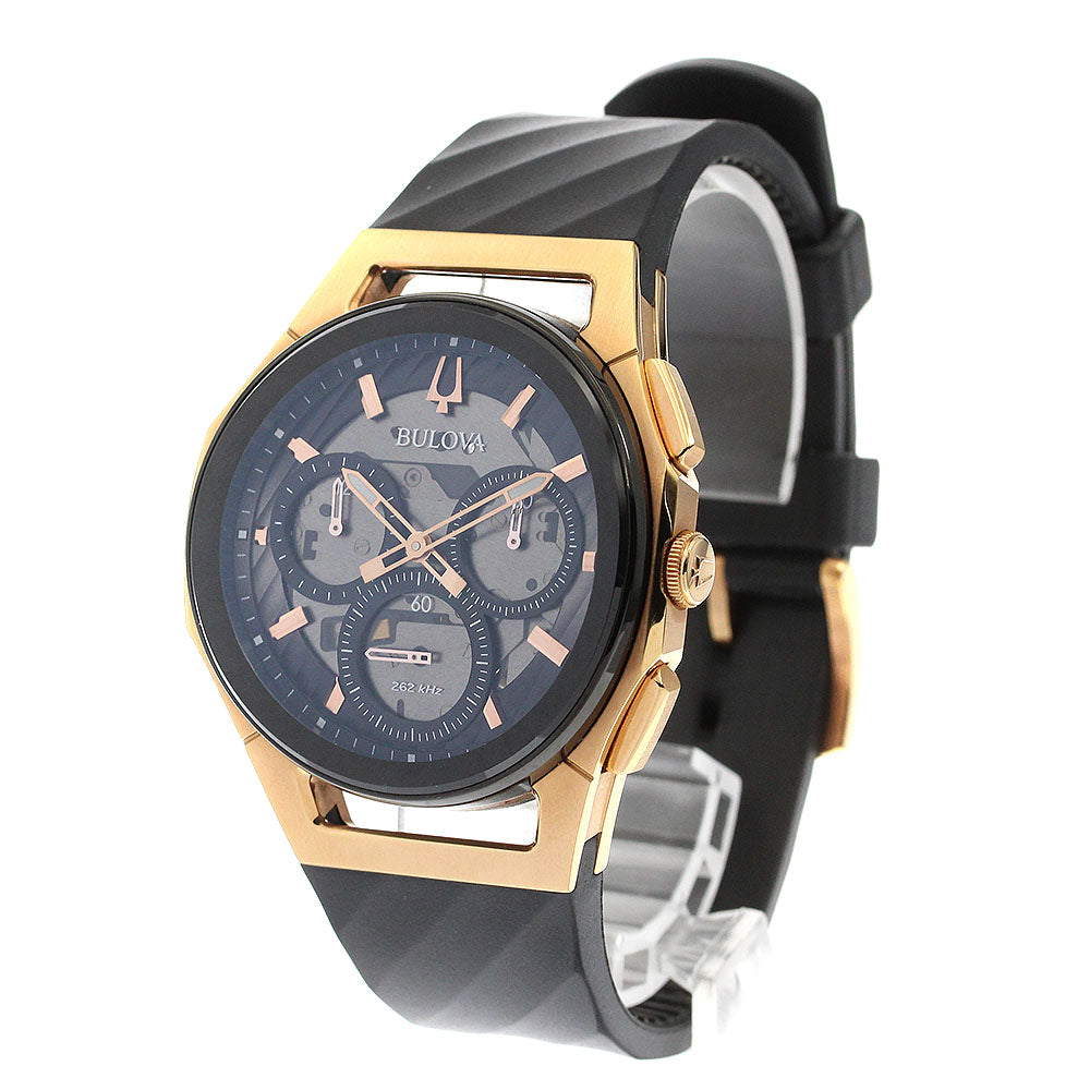 BULOVA curve 98A185 Chronograph Gray / black Dial Quartz Men's Watch_897483