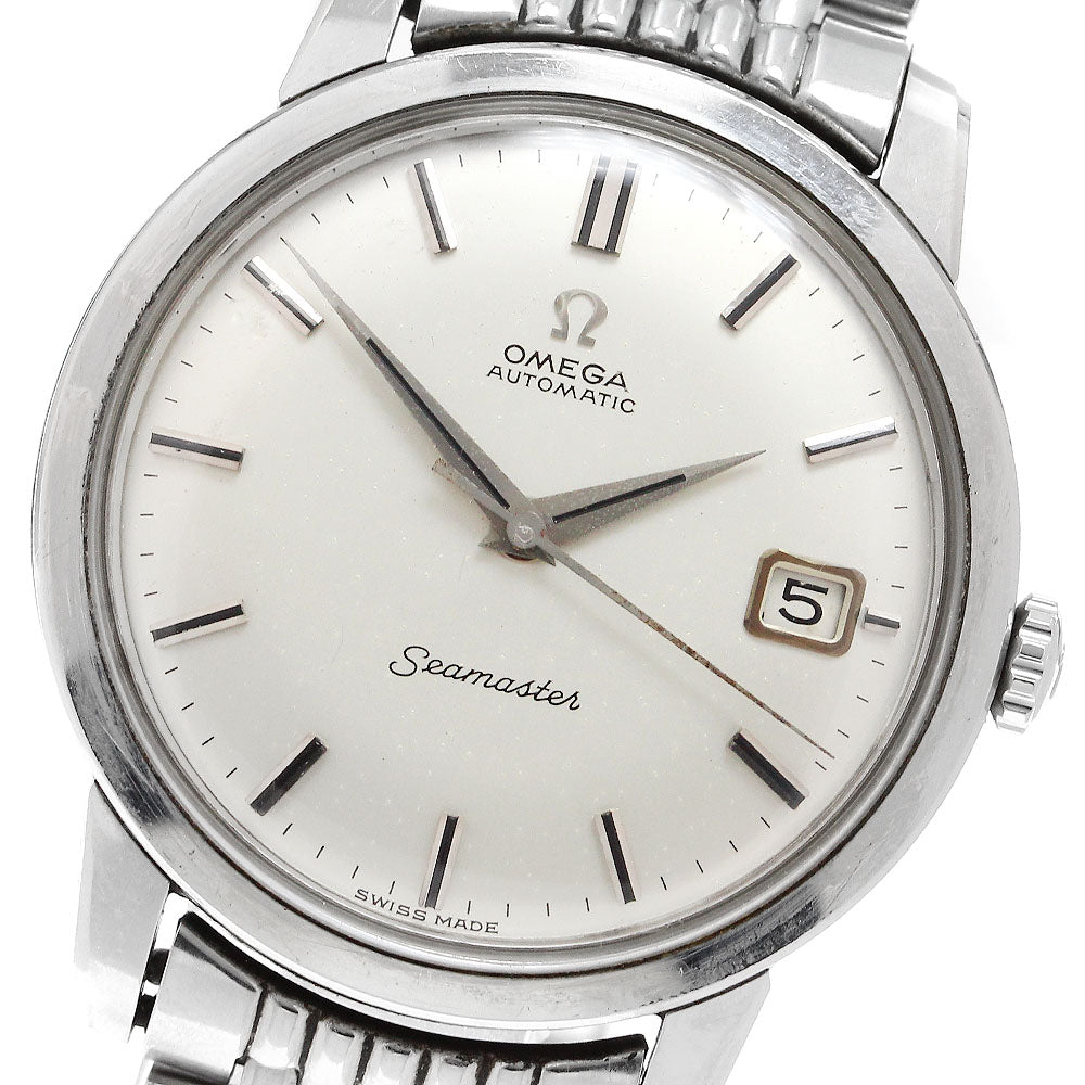 OMEGA Seamaster 166.010 Date Cal.565 Rice Bracelet Silver Dial AT Men's_897484