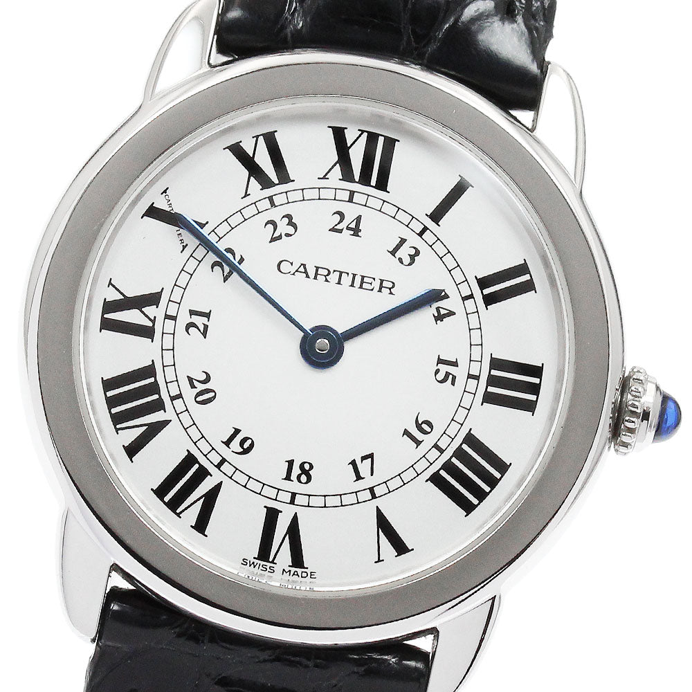 CARTIER Ronde Solo SM W6700155 Silver Dial Quartz Ladies Watch_897488