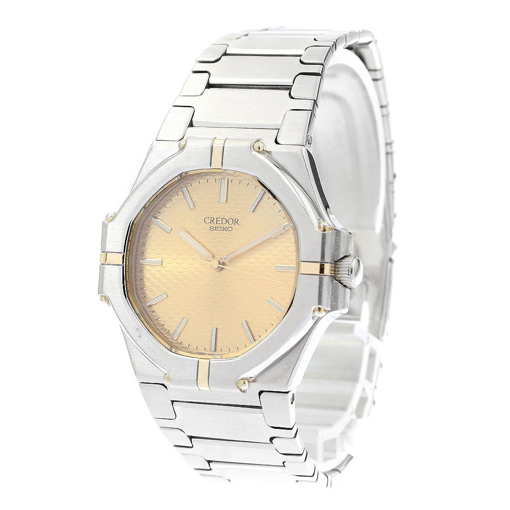 SEIKO CREDOR Twin Gerald Genta 9461-5010 gold Dial Quartz Men's Watch_897493