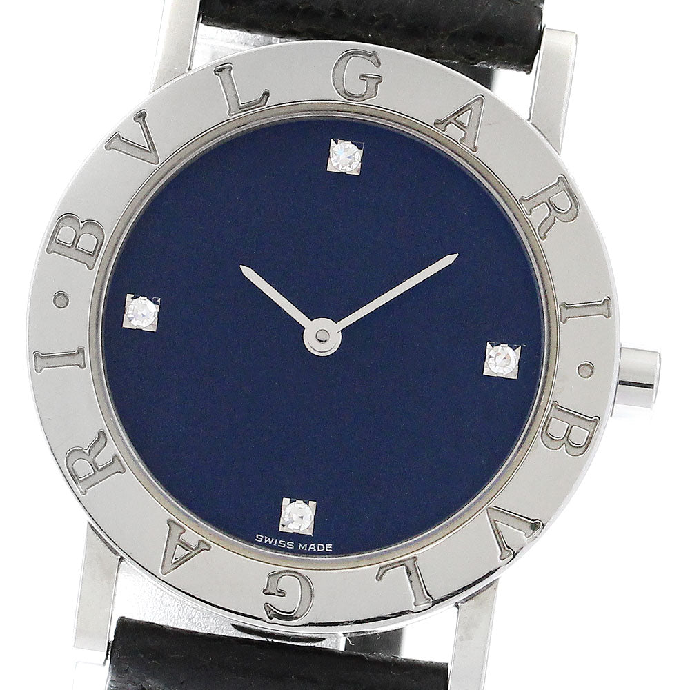 BVLGARI BVLGARIBVLGARI BB30SLD Date 4P diamond black Dial Quartz Boy's_897494