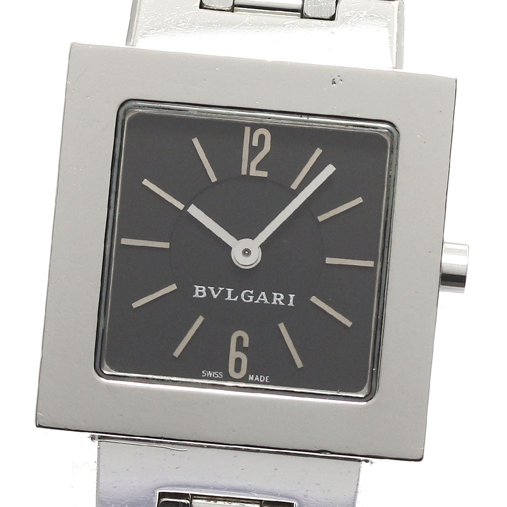 BVLGARI Quadlard SQ22SSS black Dial Quartz Ladies Watch_897815