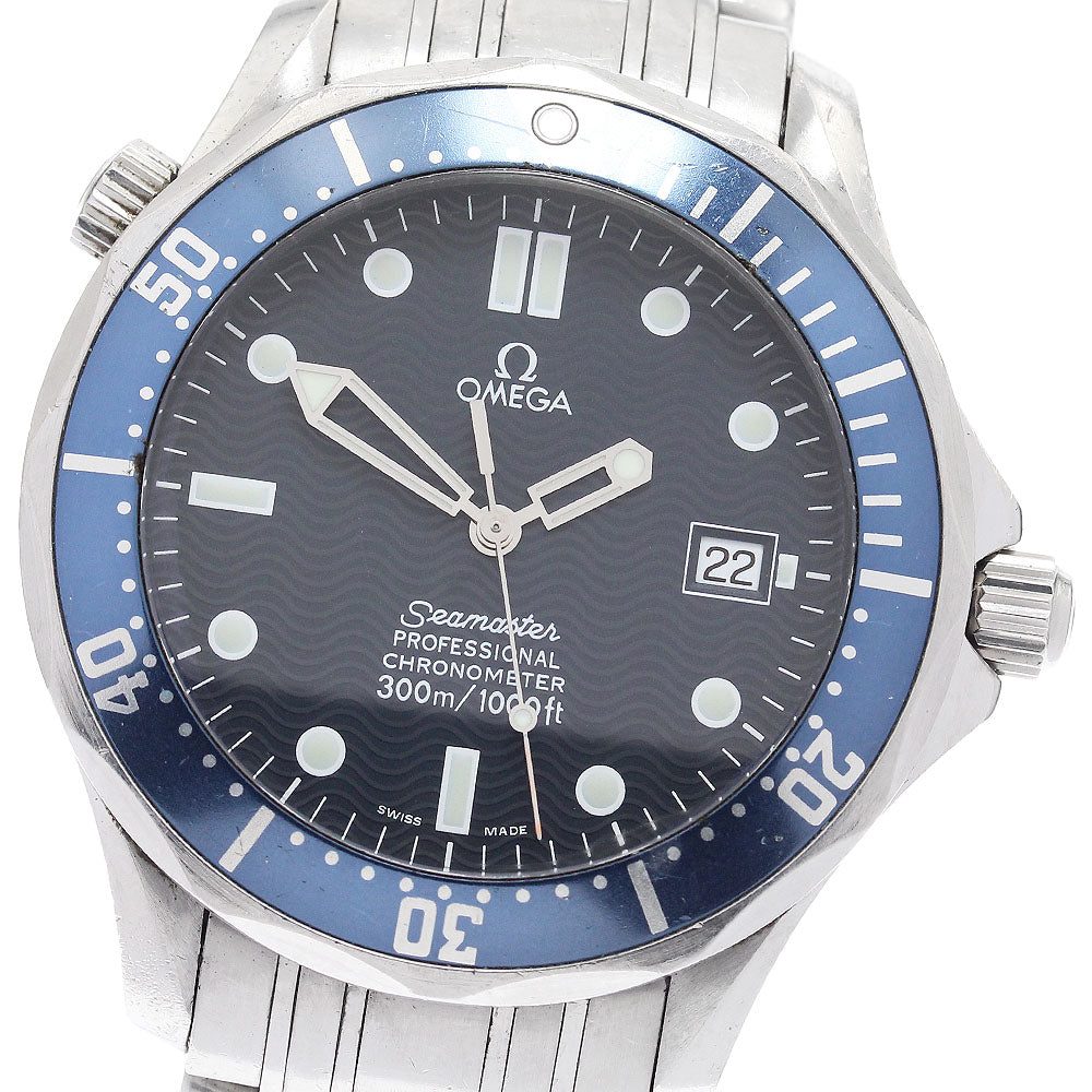 OMEGA Seamaster300 2531.80 Date Navy Dial Automatic Men's Watch_897839