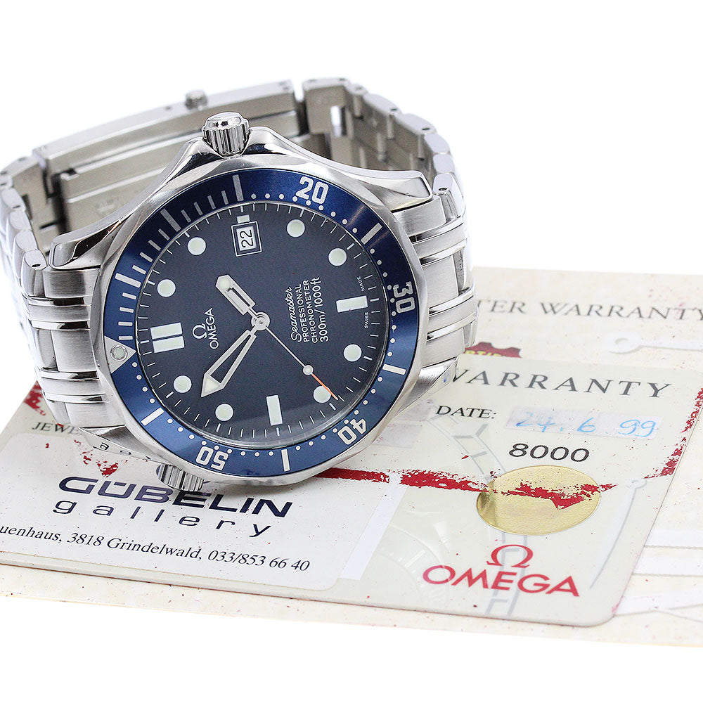 OMEGA Seamaster300 2531.80 Date Navy Dial Automatic Men's Watch_897843