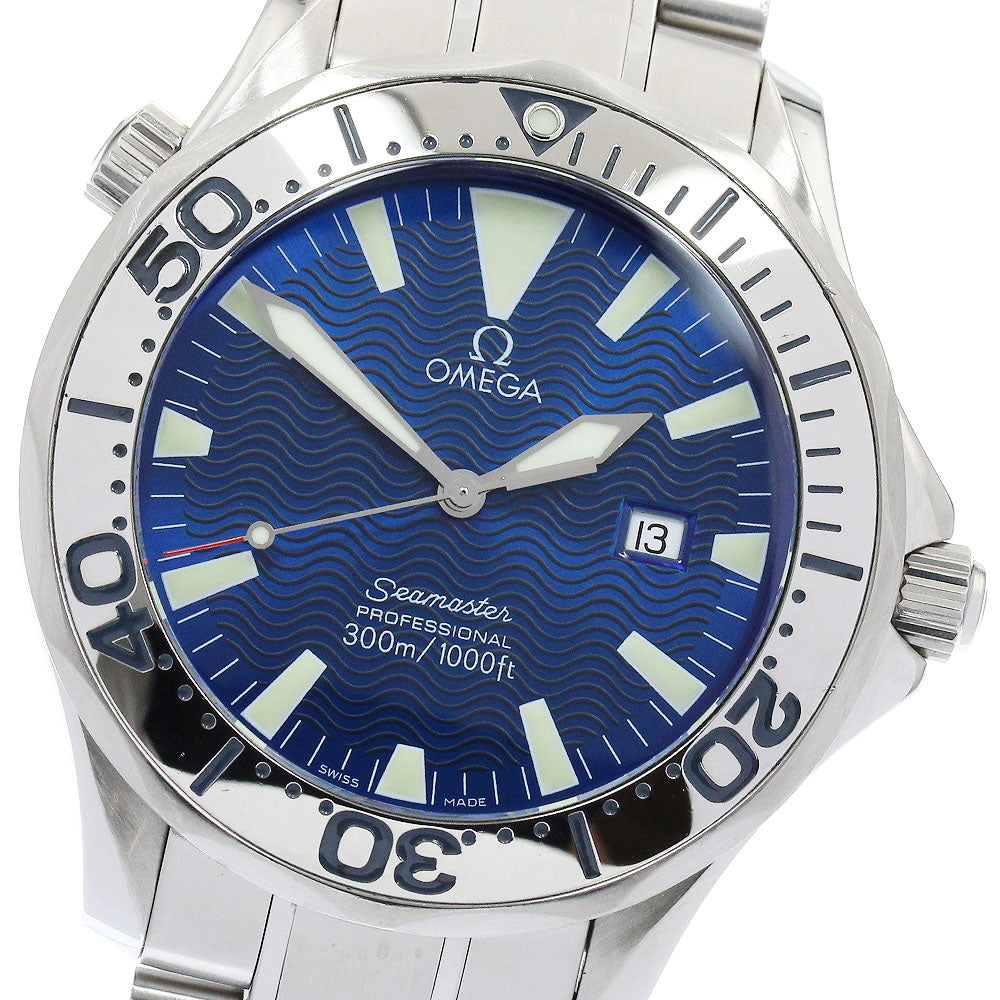 OMEGA Seamaster300 2265.80 Date blue Dial Quartz Men's Watch_897849