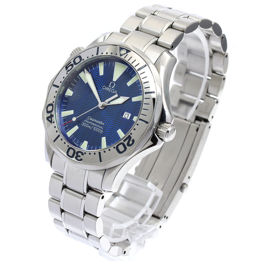 OMEGA Seamaster300 2265.80 Date blue Dial Quartz Men's Watch_897849