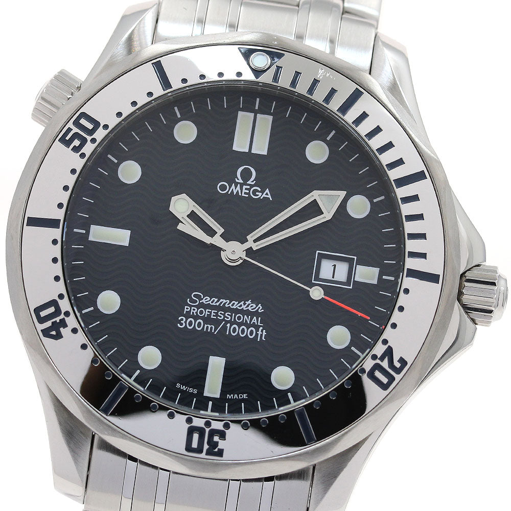 OMEGA Seamaster300 Professional 2542.80 Date Navy Dial Quartz Men's Watch_897851