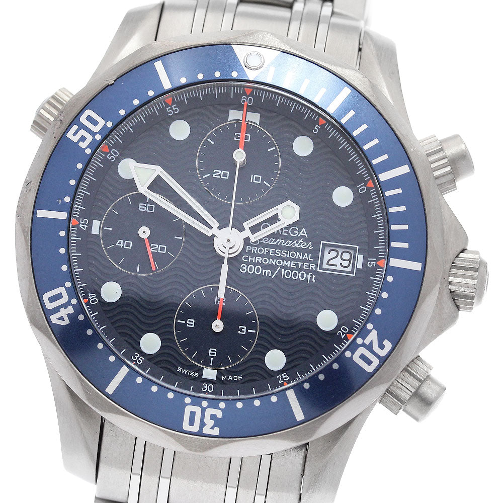 OMEGA Seamaster300 2298.80 Chronograph Navy Dial Automatic Men's Watch_897856