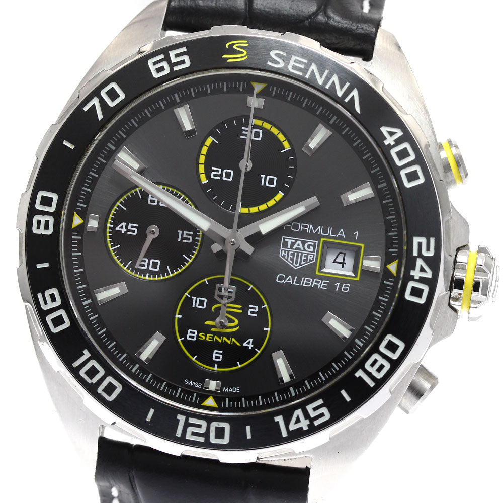 TAG HEUER Formula 1 Ayrton Senna Special Edition CAZ201B.FC6487 Date gray Dial Automatic Men's Watch_897861