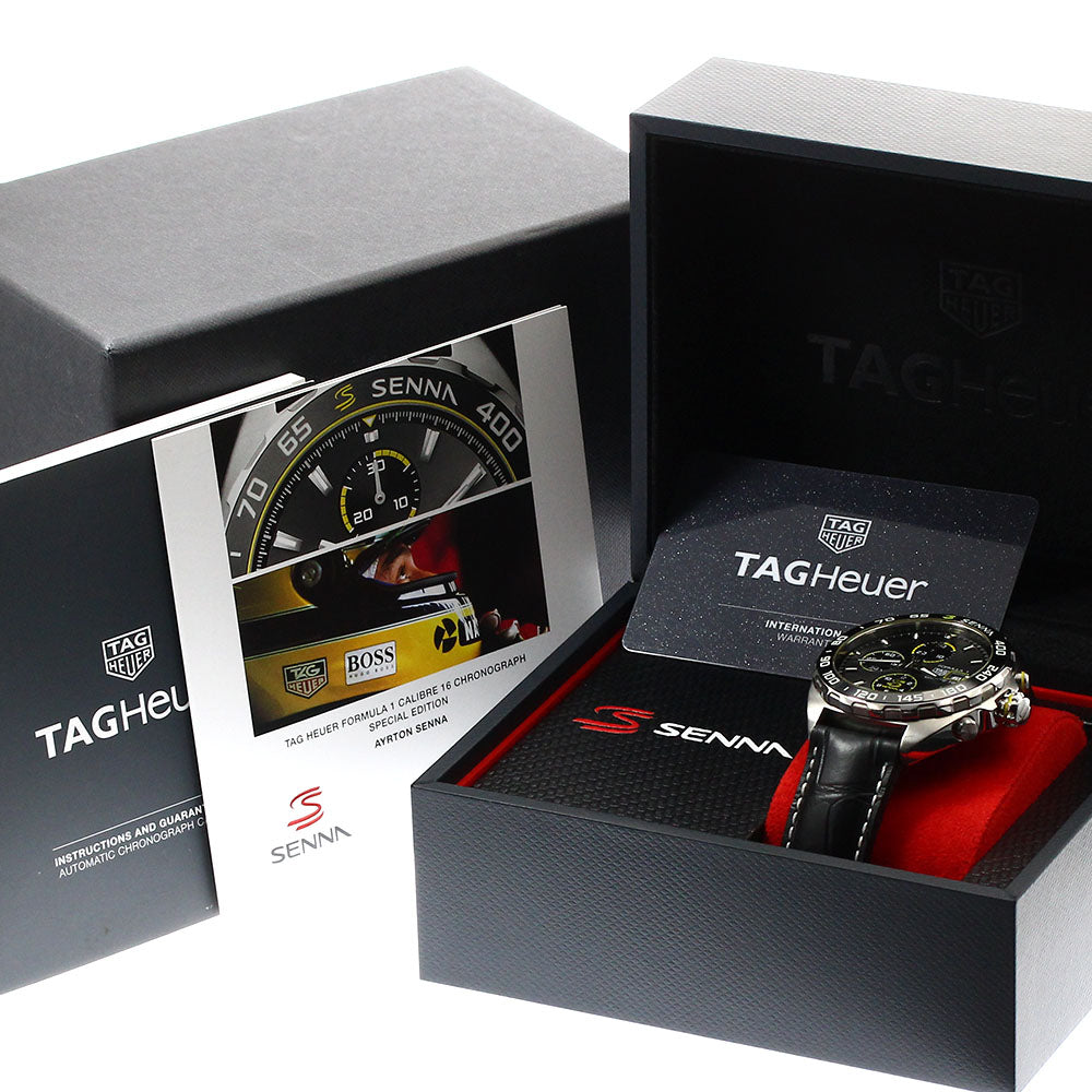 TAG HEUER Formula 1 Ayrton Senna Special Edition CAZ201B.FC6487 Date gray Dial Automatic Men's Watch_897861