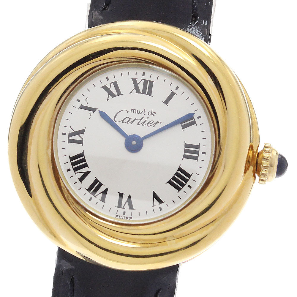 CARTIER Mast Trinity W1010744 Silver Dial Quartz Ladies Watch_897899