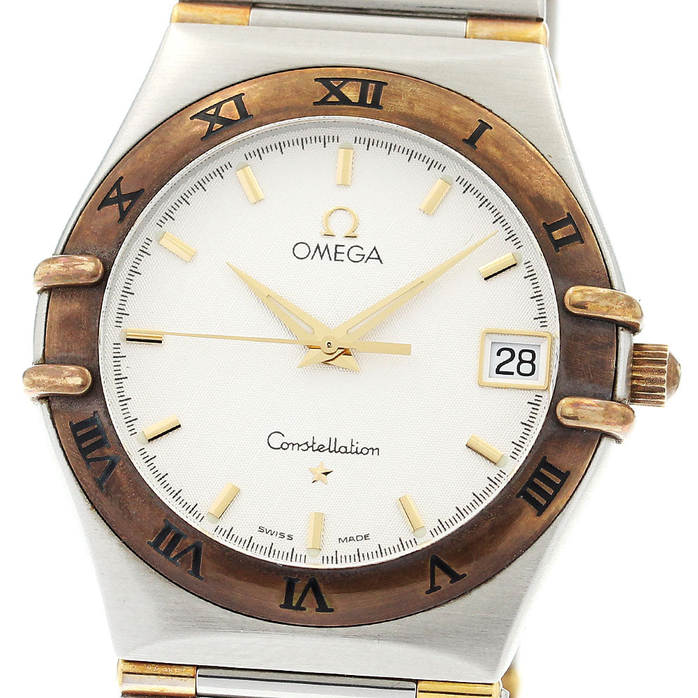 OMEGA Constellation 1312.30 Harf bar Date Silver Dial Quartz Men's Watch_897908