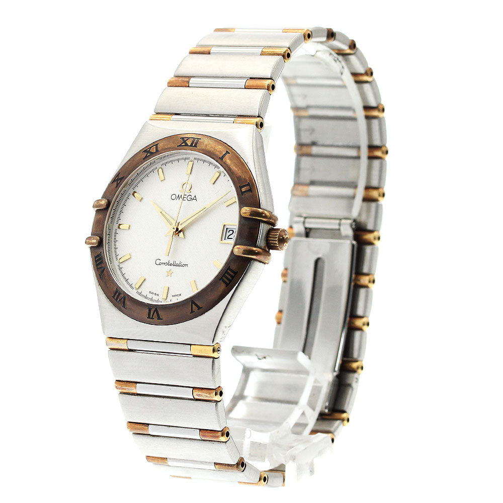 OMEGA Constellation 1312.30 Harf bar Date Silver Dial Quartz Men's Watch_897908
