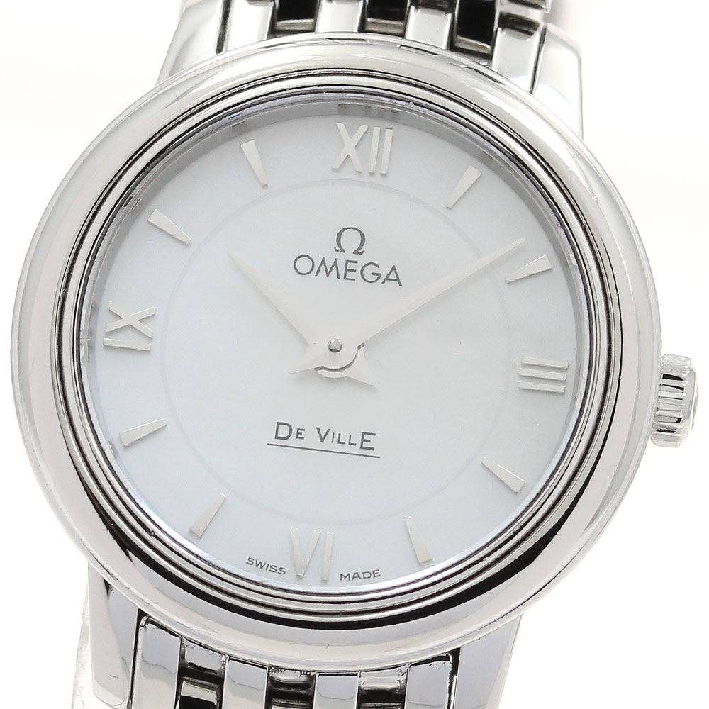OMEGA De Ville Prestige 424.10.24.60.05.001 Shell dial White shell Dial Quartz Ladies Watch_897994