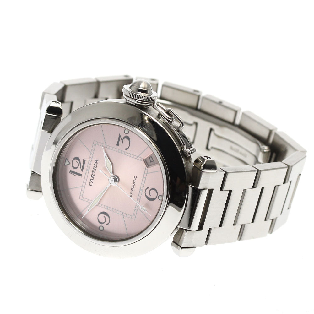 CARTIER Pasha C W31075M7 Date pink Dial Automatic Boy's Watch_897995