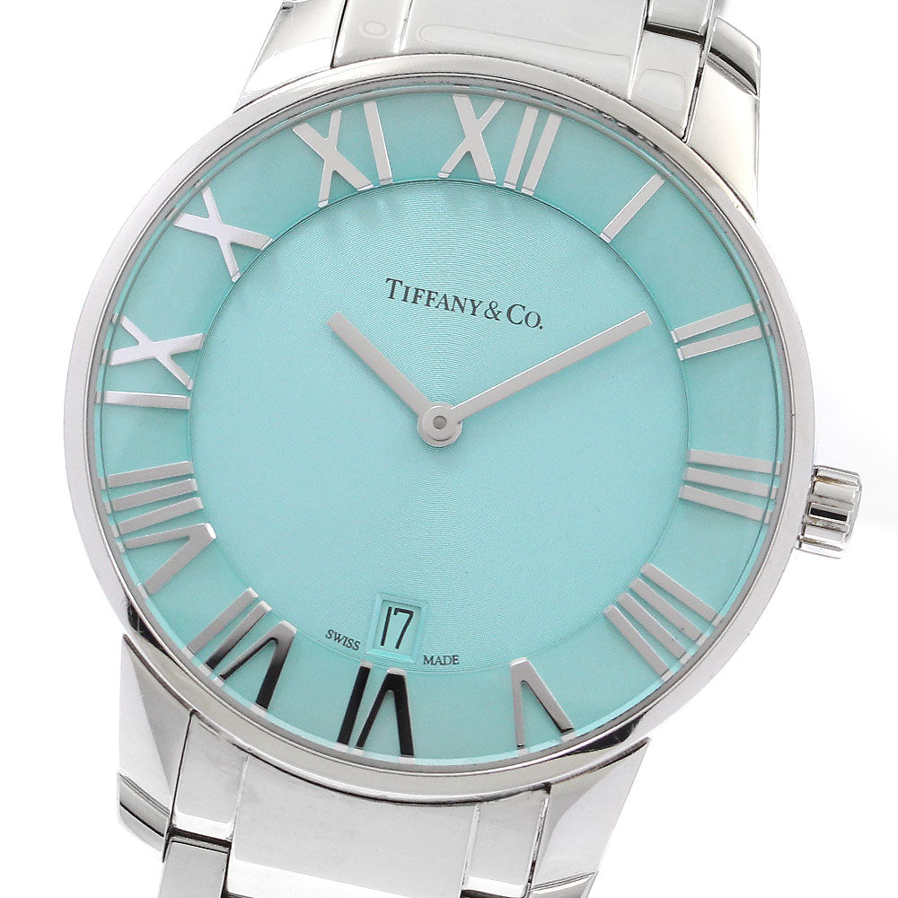 TIFFANY&Co. Atlas 2 hand 63452769 Date Emerald green Dial Quartz Men's_898002