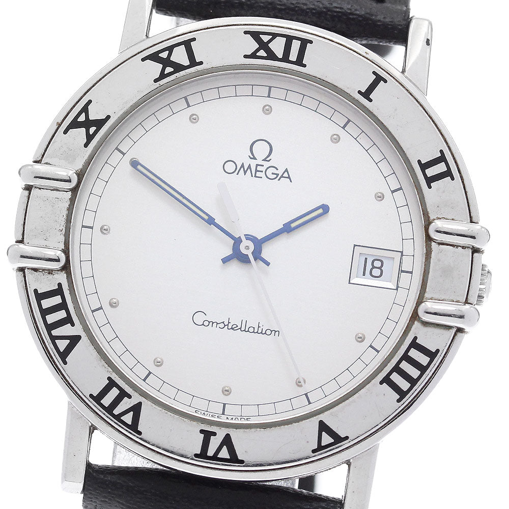 OMEGA Constellation Date Silver Dial Quartz Men's Watch_898024