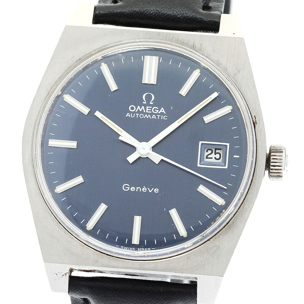 OMEGA Geneve 166.0118 Date Cal.1481 Navy Dial Automatic Men's Watch_898025