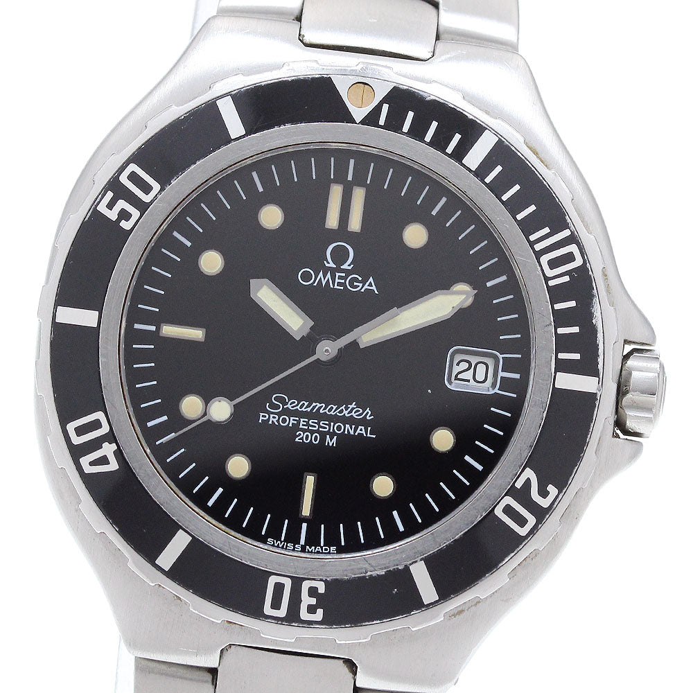 OMEGA Seamaster200 Date Black Dial Quartz Men's Watch_898026