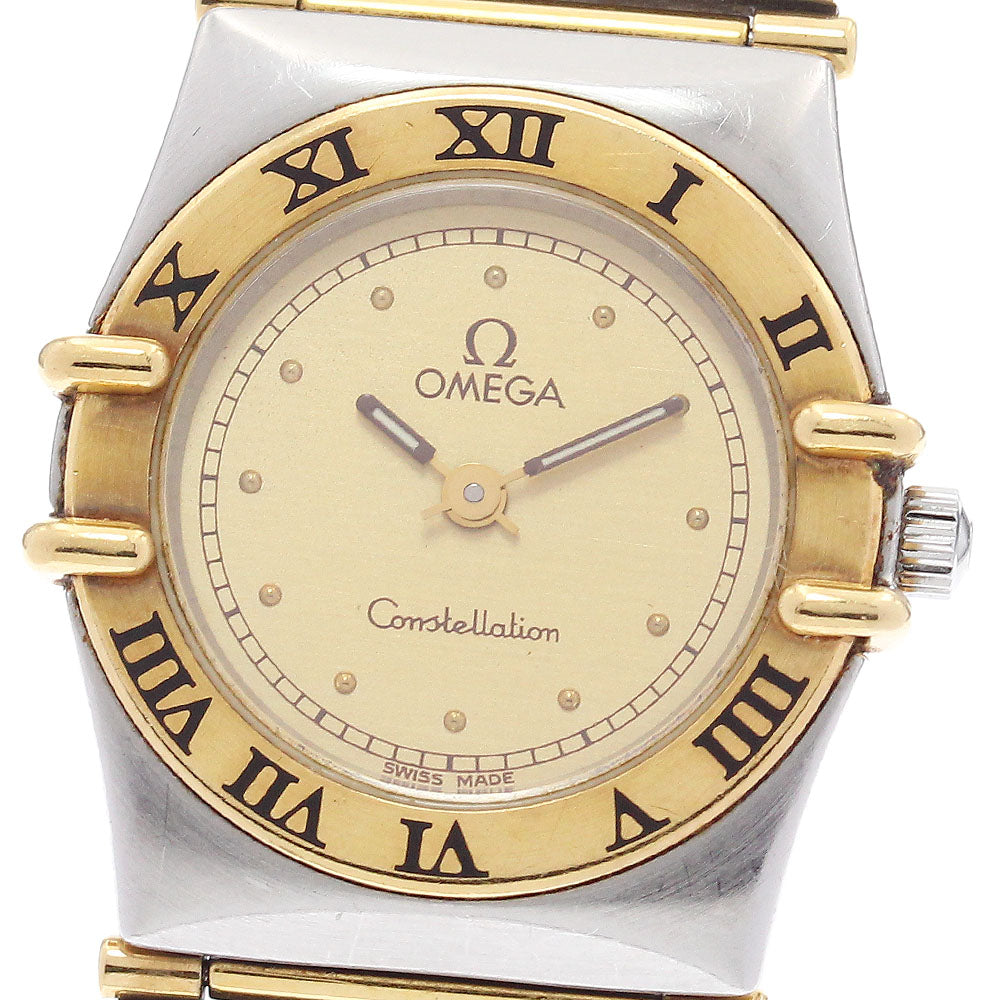 OMEGA Constellation full bar gold Dial Quartz Ladies Watch_898027
