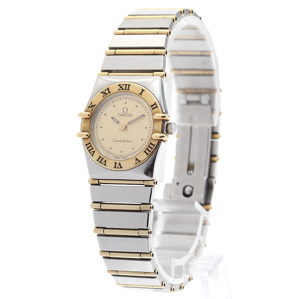 OMEGA Constellation full bar gold Dial Quartz Ladies Watch_898027