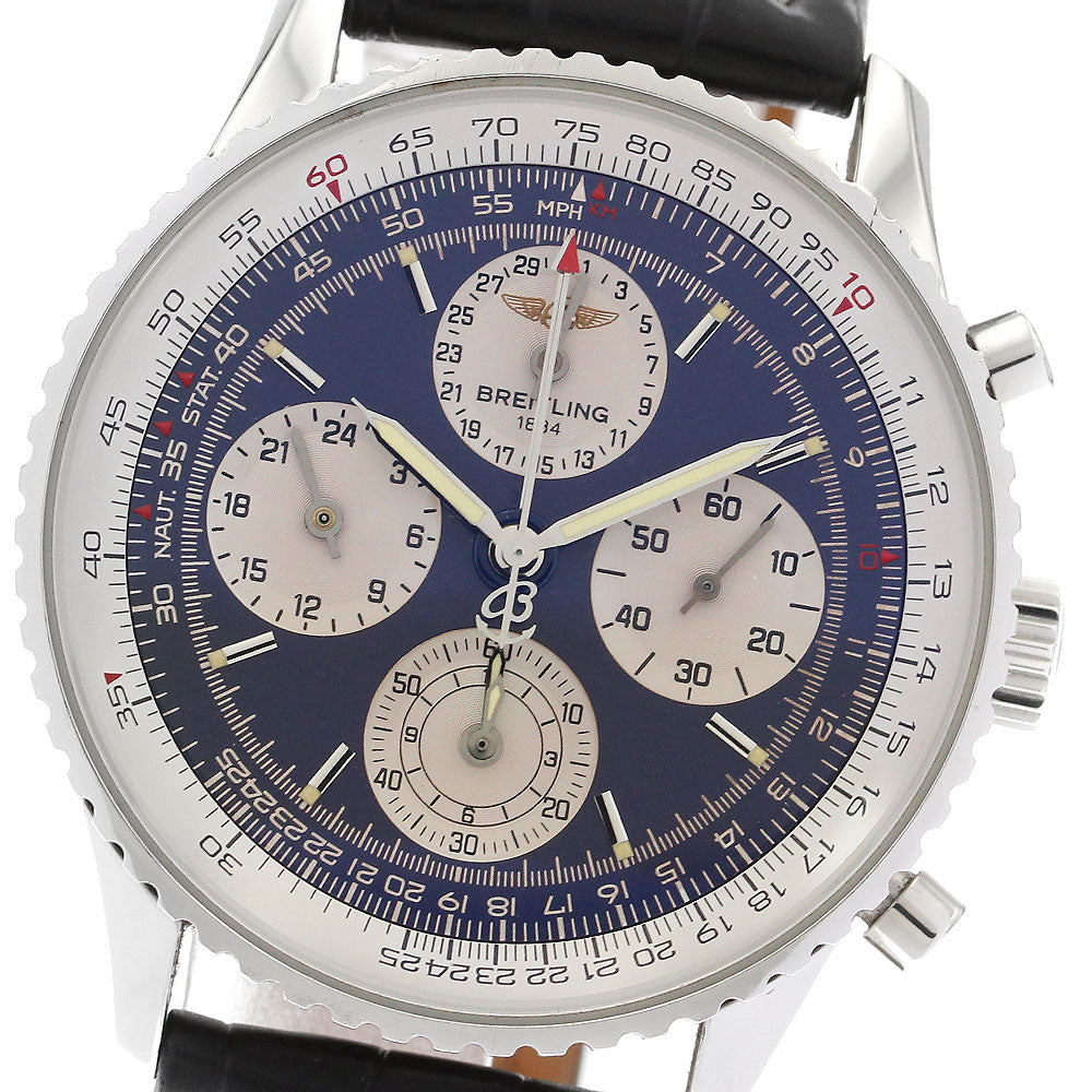 BREITLING Navitimer Twin Sixty A39022 Chronograph Date blue Dial Automatic Men's Watch_898038