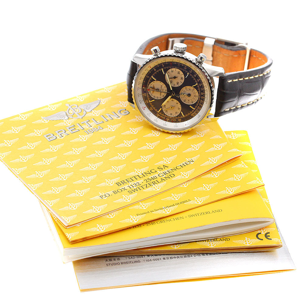 BREITLING Navitimer Twin Sixty A39022 Chronograph Date blue Dial Automatic Men's Watch_898038