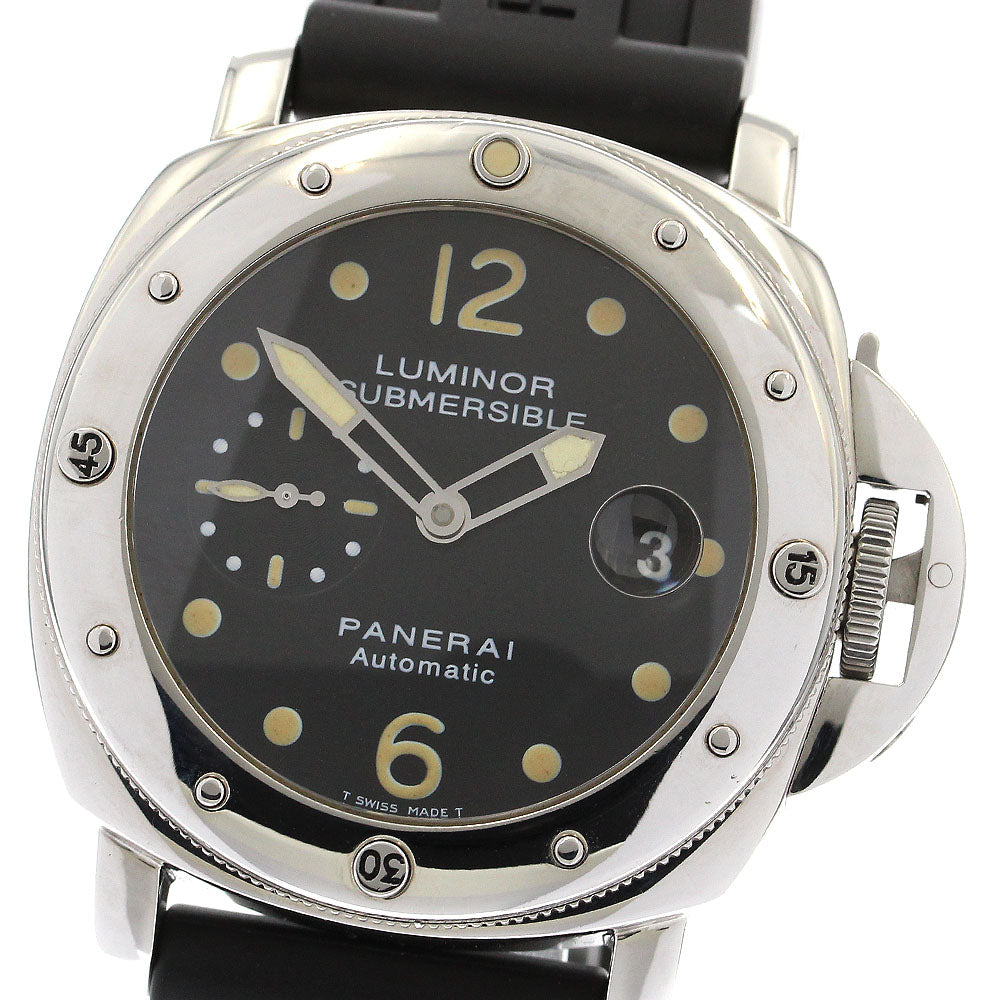 PANERAI Luminor Submersible Pikasub PAM00024 Date Small Second black Dial Automatic Men's Watch_898047