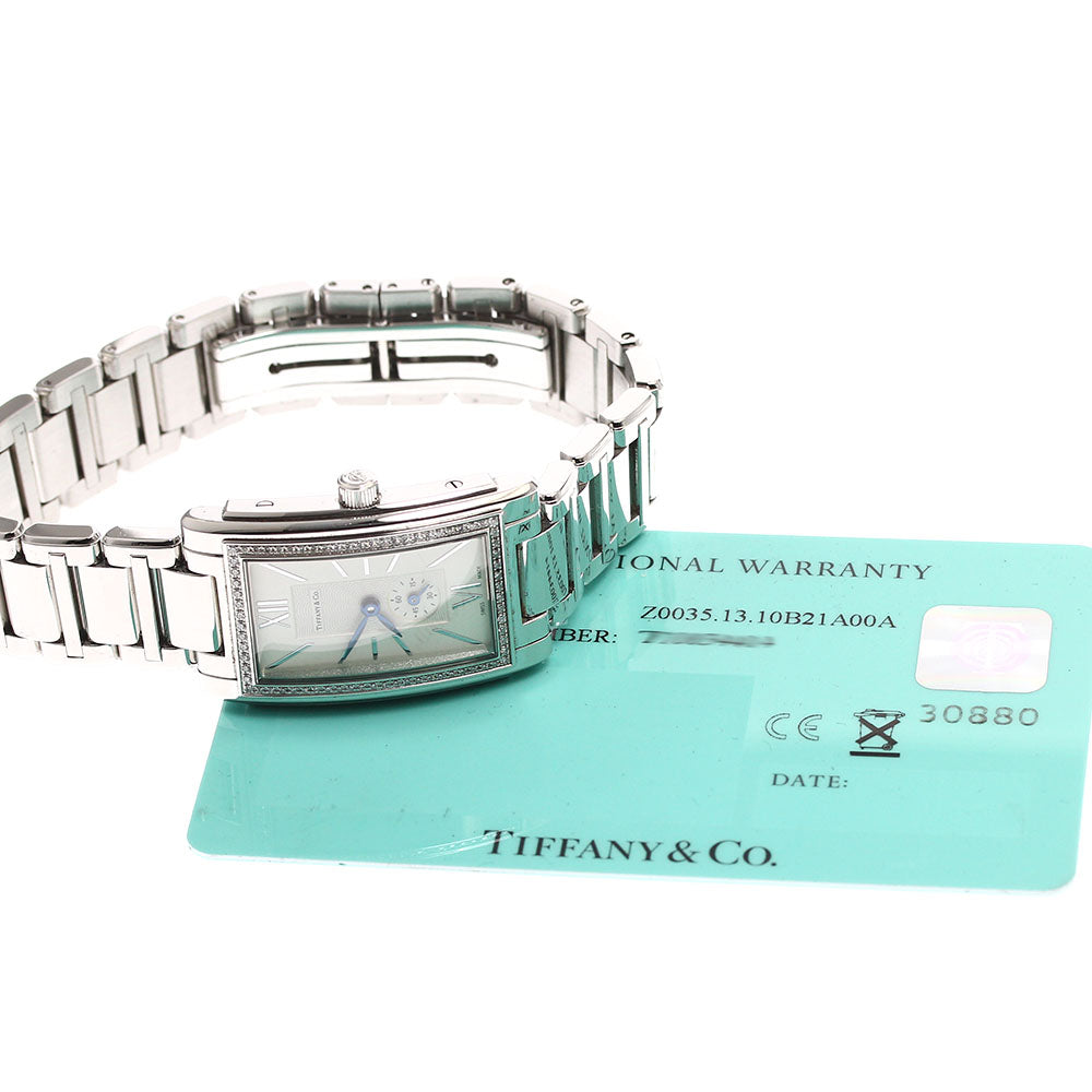 TIFFANY&Co. Ground Z0035.13.10B21A00A Diamond bezel Quartz Ladies Watch_898052