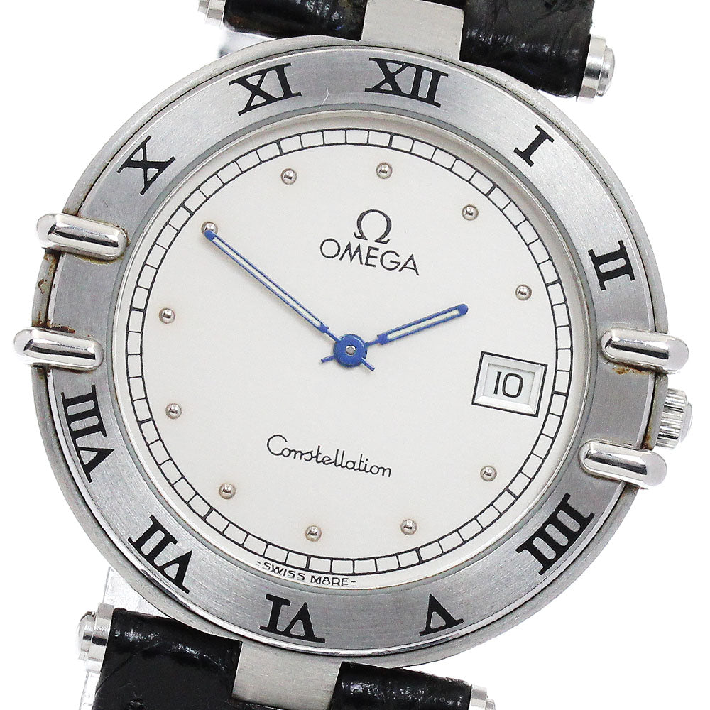 OMEGA Constellation Date Silver Dial Quartz Men's Watch_898069