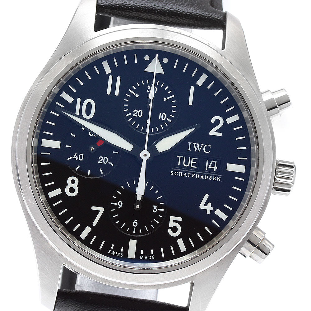 IWC SCHAFFHAUSEN Pilot watch IW371701 Chronograph Automatic Men's Watch_898083