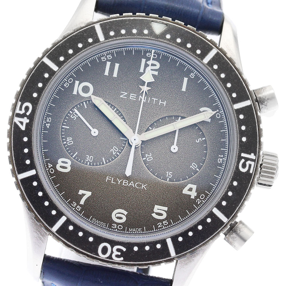 ZENITH Pilot Chronometro 11.2240.405 Flyback gray Dial Automatic Men's Watch_898095