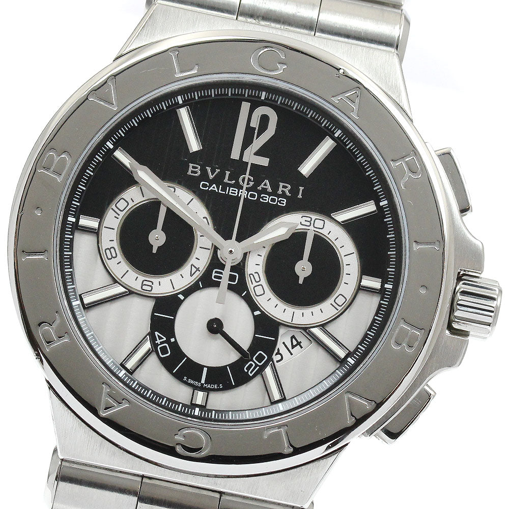 BVLGARI Diagono Caribillo 303 DG42SCH Chronograph Automatic Men's Watch_898125