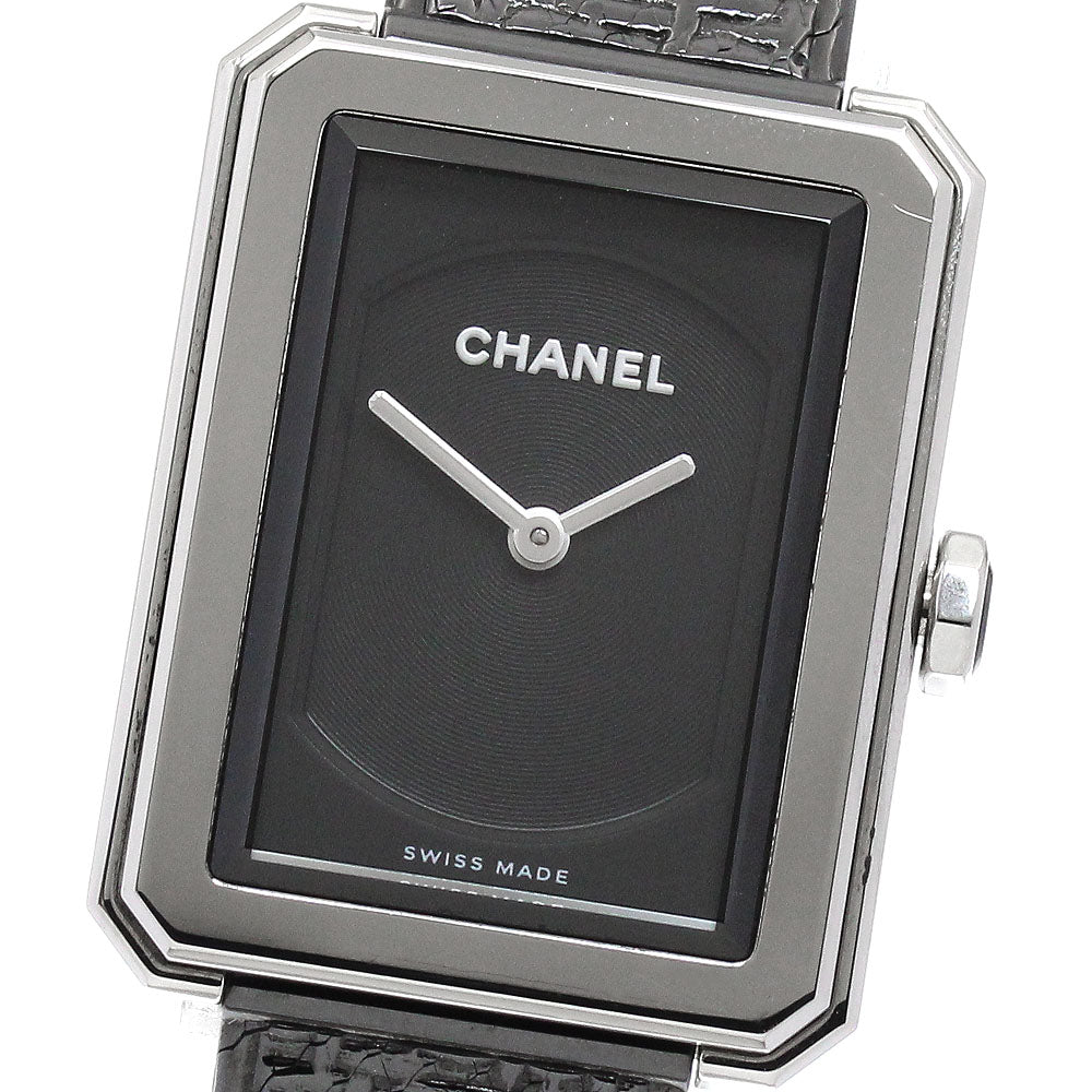CHANEL Boyfriend tweed H5317 black Dial Quartz Ladies Watch_898126