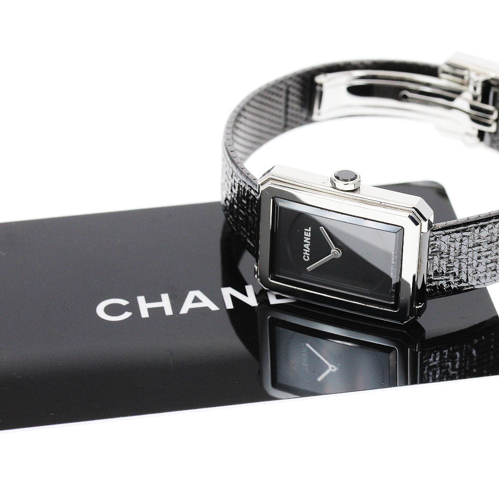 CHANEL Boyfriend tweed H5317 black Dial Quartz Ladies Watch_898126