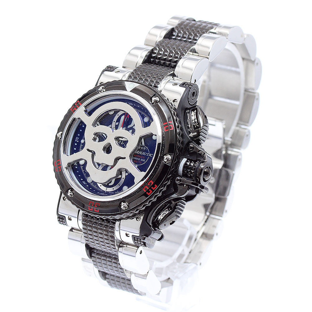AQUANAUTIC Sub Commander Skull diamond Silver Dial Automatic Men's Watch_898132