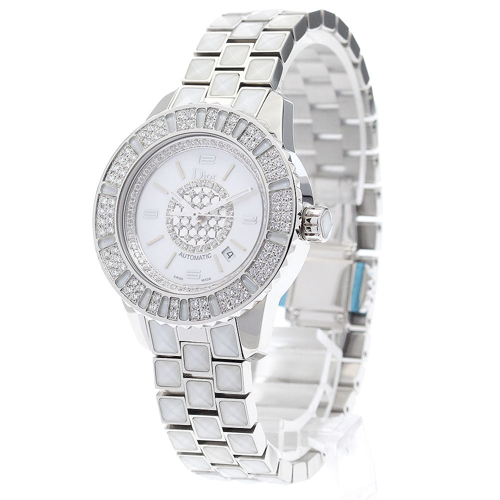Dior crystal CD113512 Date White shell Dial Automatic Ladies Watch_898163