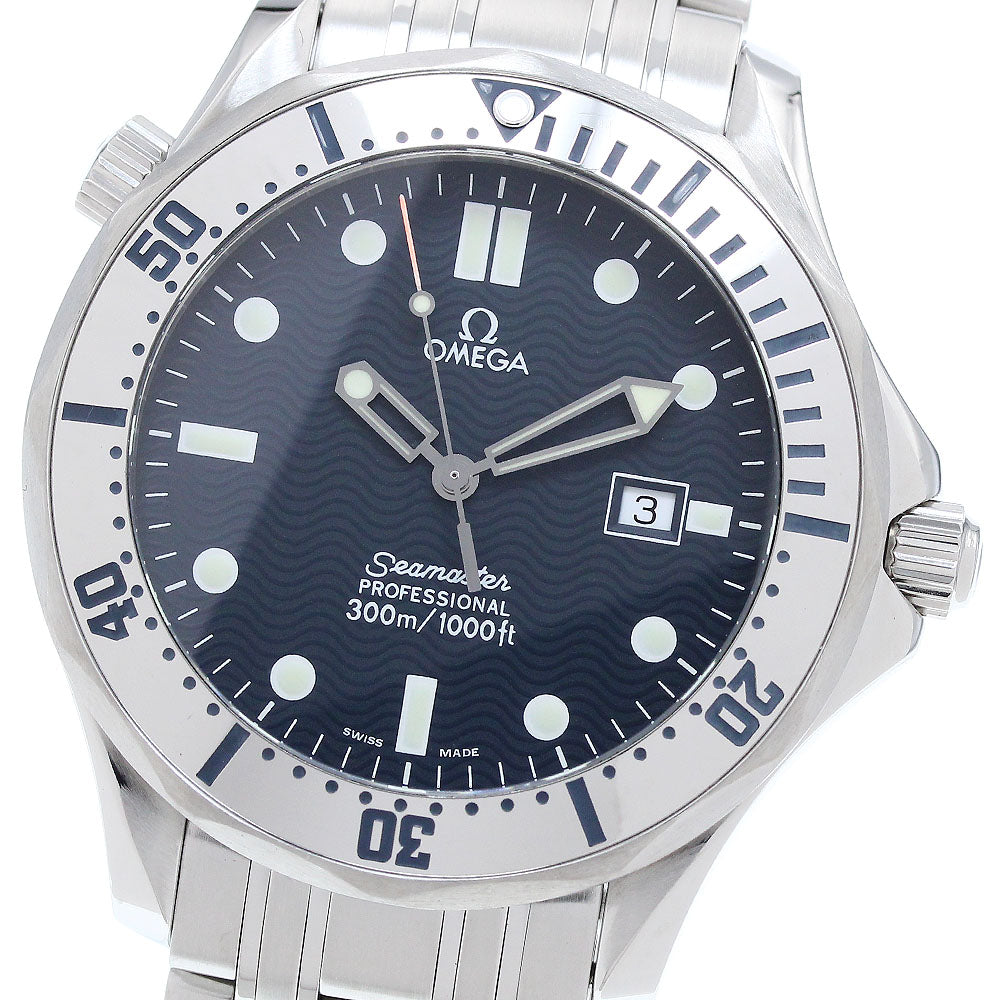 OMEGA Seamaster300 Professional 2542.80 Date Navy Dial Quartz Men's Watch_898166