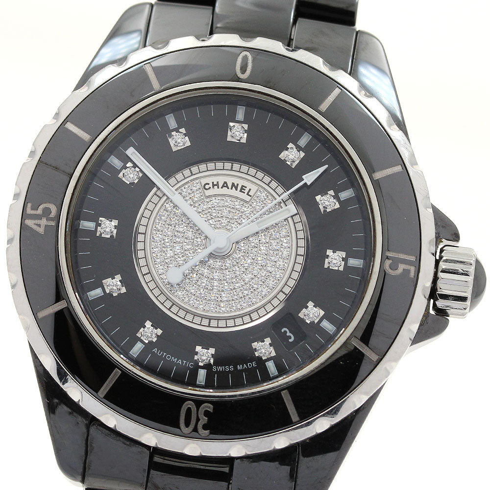 CHANEL J12 H1757 Black ceramic center diamond black Dial Automatic Men's_898192
