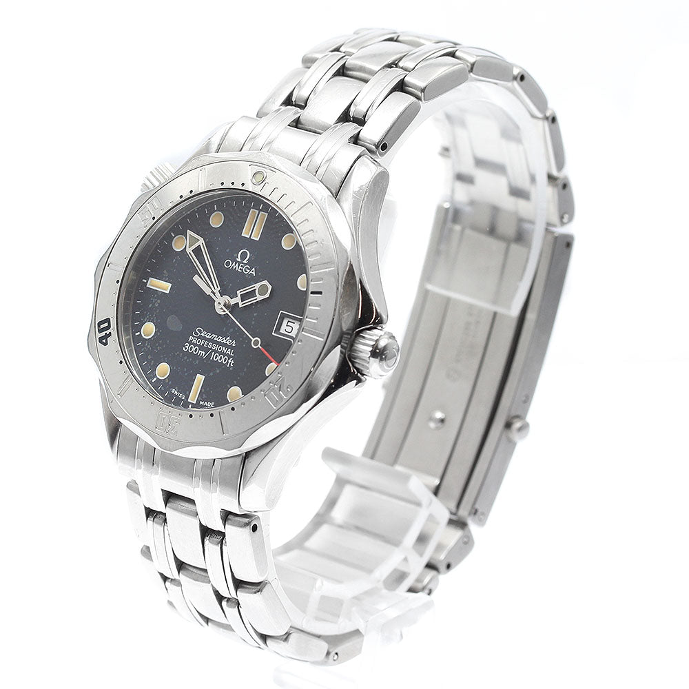OMEGA Seamaster300 2562.80 Date Navy Dial Quartz Boy's Watch_898215