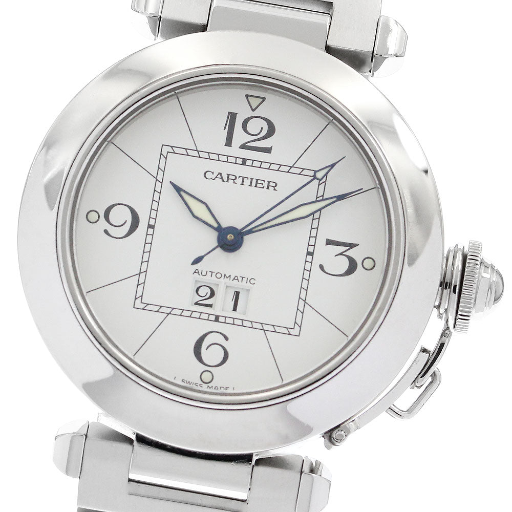 CARTIER Pasha C Big Date W31055M7 Date white Dial Automatic Boy's Watch_898229