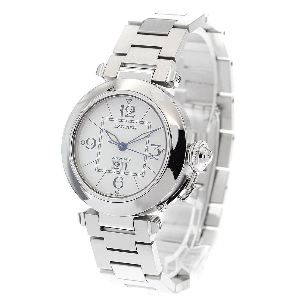 CARTIER Pasha C Big Date W31055M7 Date white Dial Automatic Boy's Watch_898229