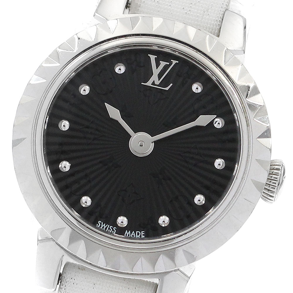 LOUIS VUITTON Tambour bijou Q1M05 black Dial Quartz Ladies Watch_898234