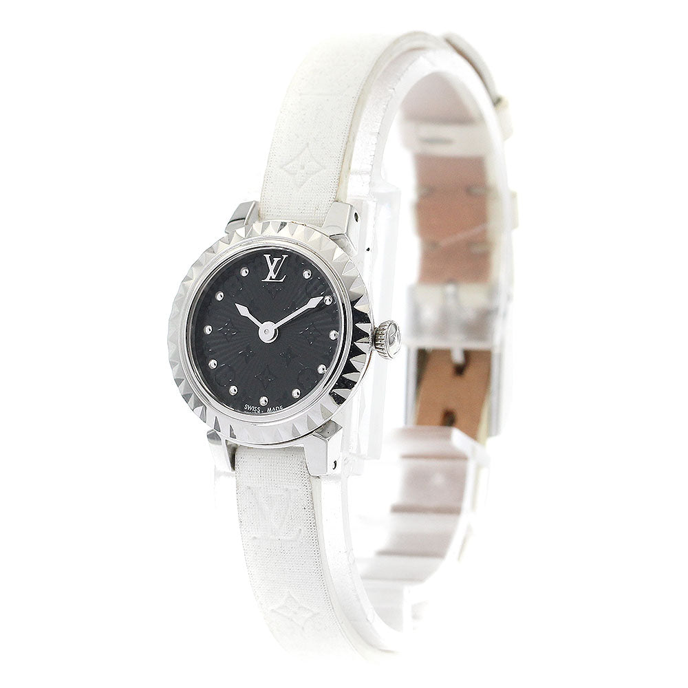 LOUIS VUITTON Tambour bijou Q1M05 black Dial Quartz Ladies Watch_898234