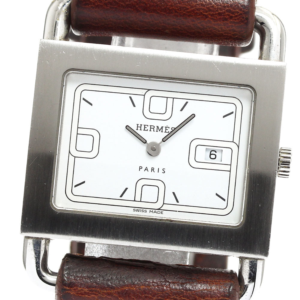HERMES Valenia BA1.510 Date Silver Dial Quartz Ladies Watch_898247