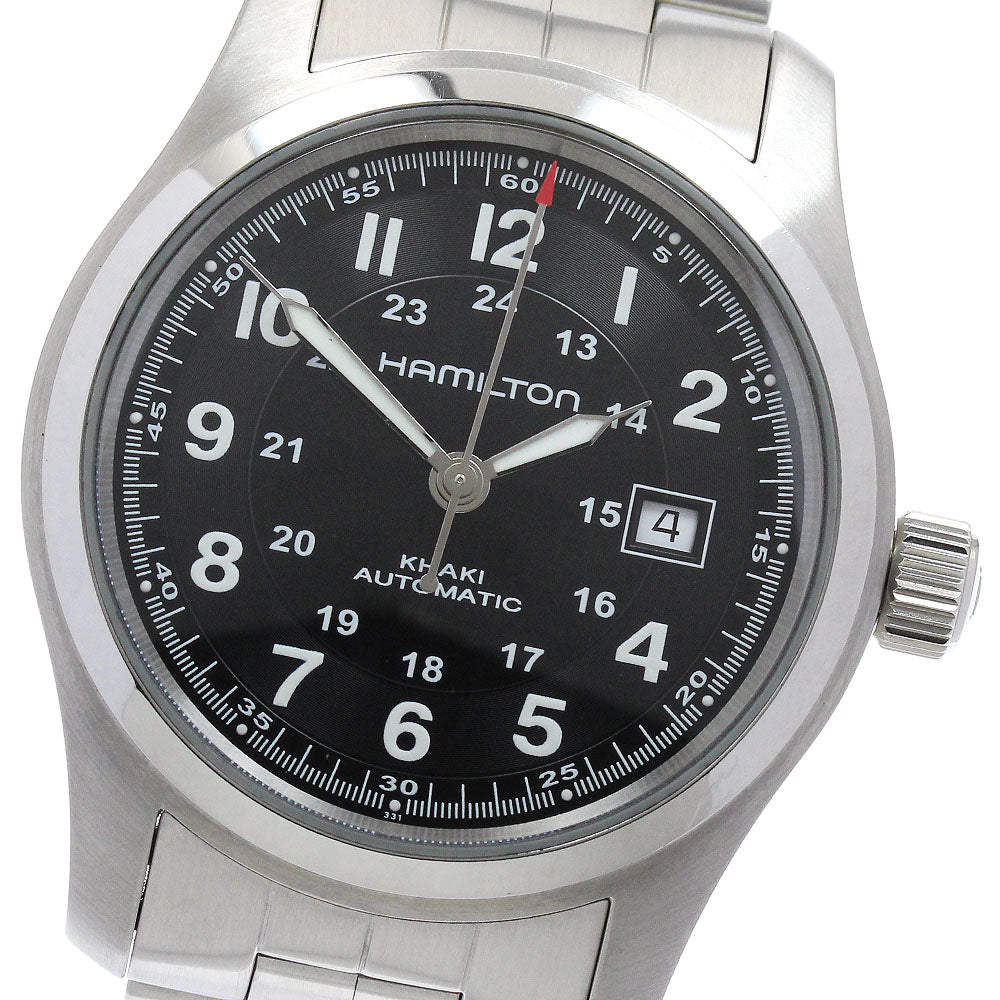 HAMILTON Khaki field H705450 Date Black Dial Automatic Men's Watch_898261