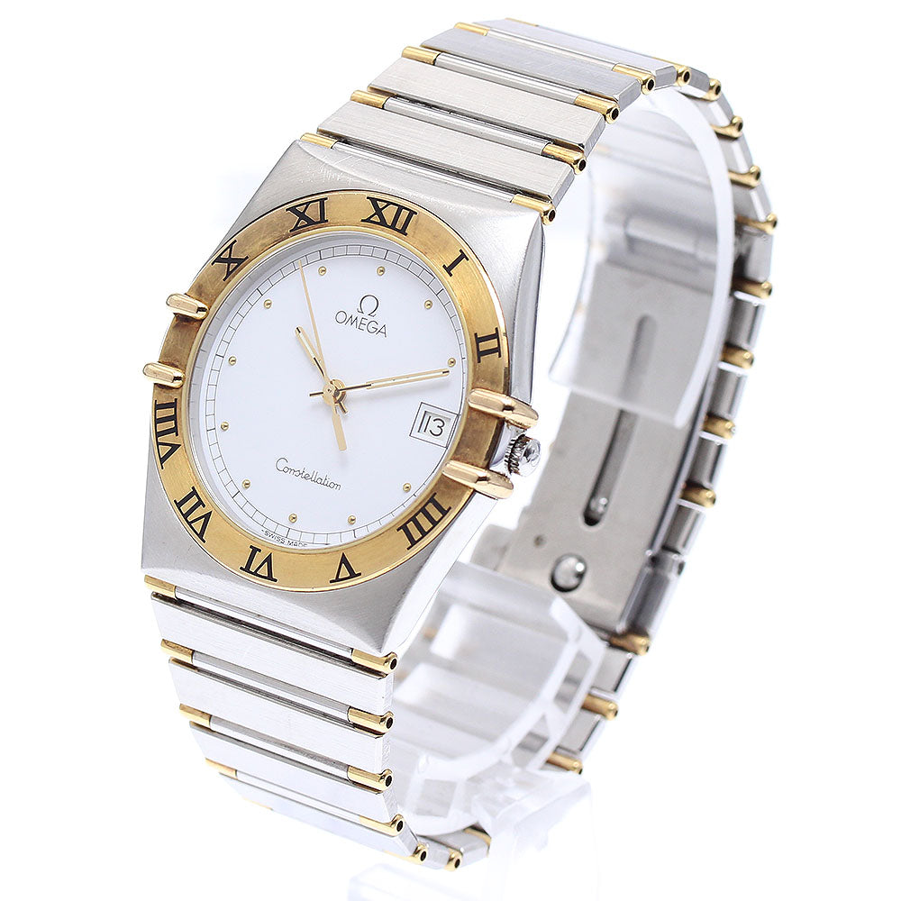 OMEGA Constellation YG bezel white Dial Quartz Men's Watch_898277